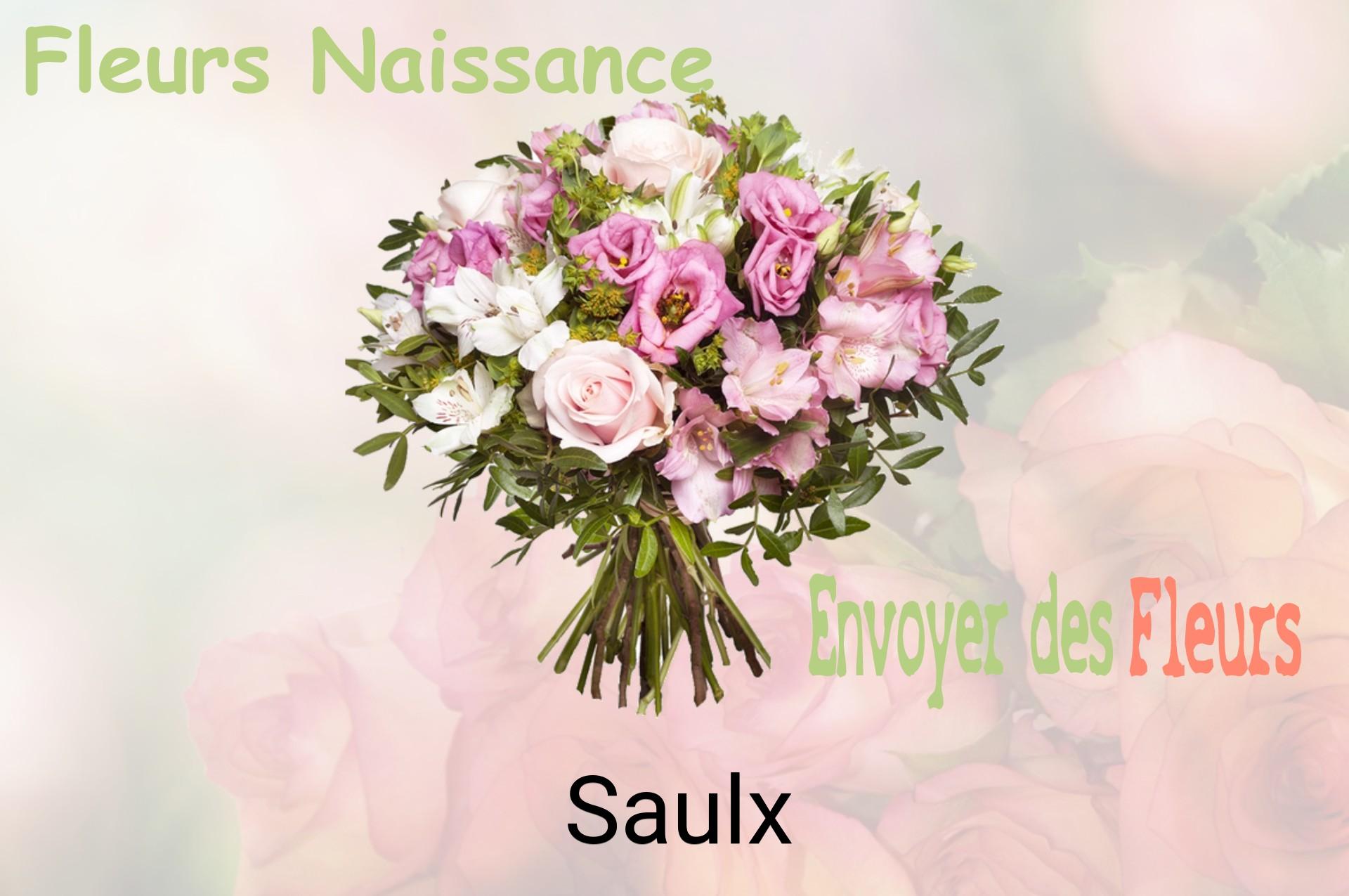 Bouquet de fleurs de naissance livré à Saulx